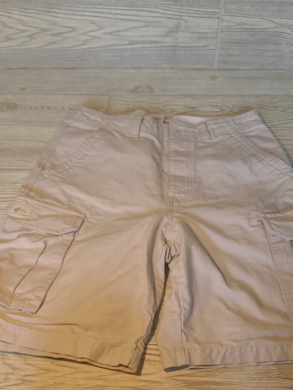 Light Beige Cargo Shorts